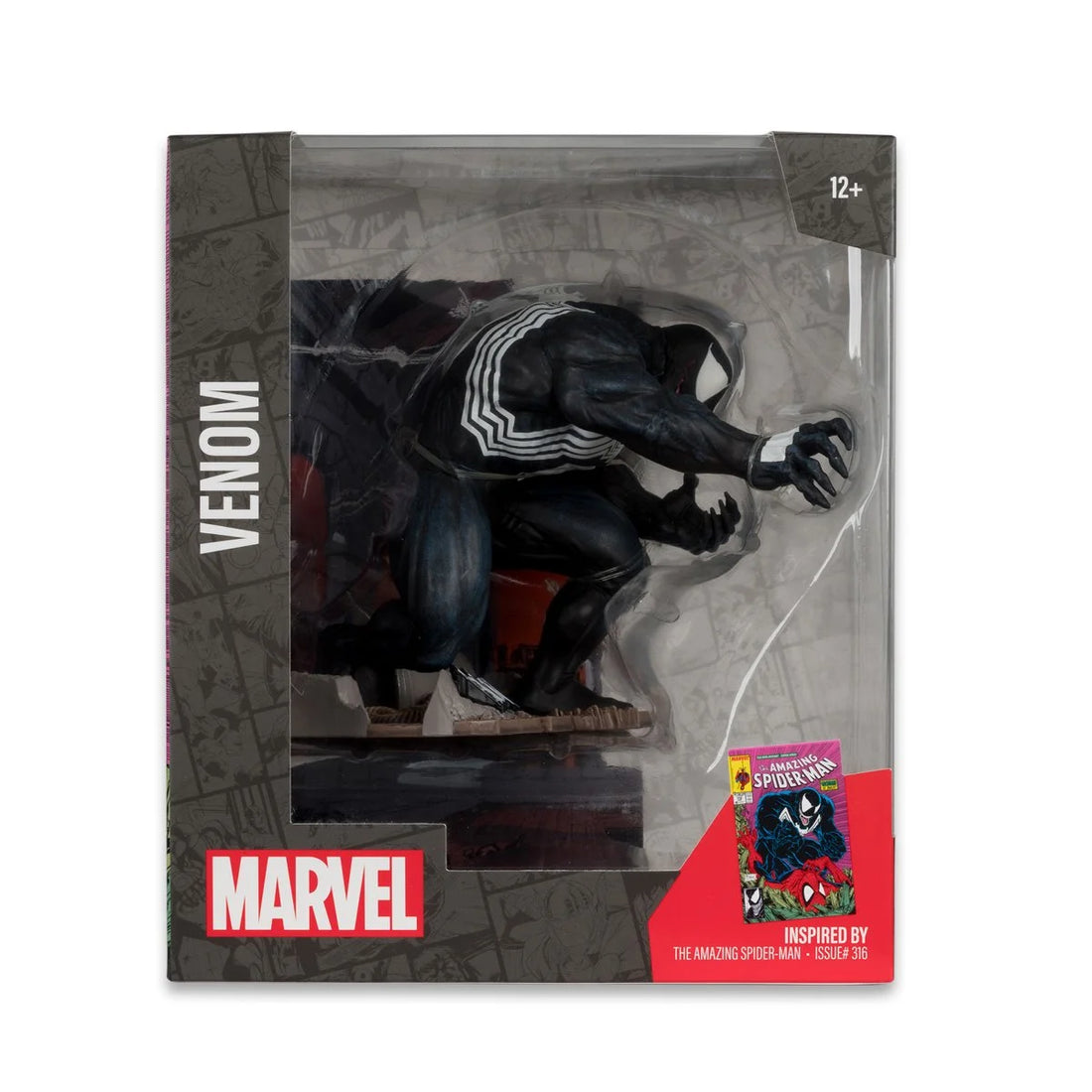 Marvel Wave 2 1:10 Scale Posed Figure with Scene - Venom from The Amazing Spider-Man 