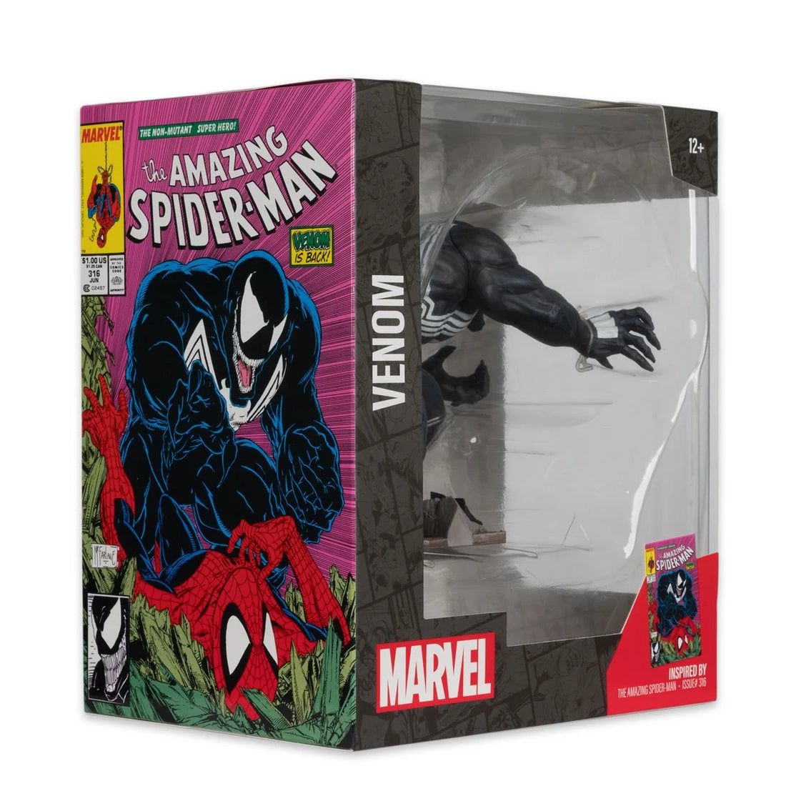 Marvel Wave 2 1:10 Scale Posed Figure with Scene - Venom from The Amazing Spider-Man 