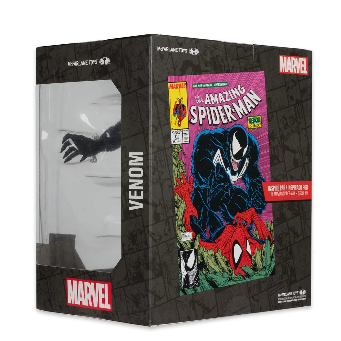 Marvel Wave 2 1:10 Scale Posed Figure with Scene - Venom from The Amazing Spider-Man 