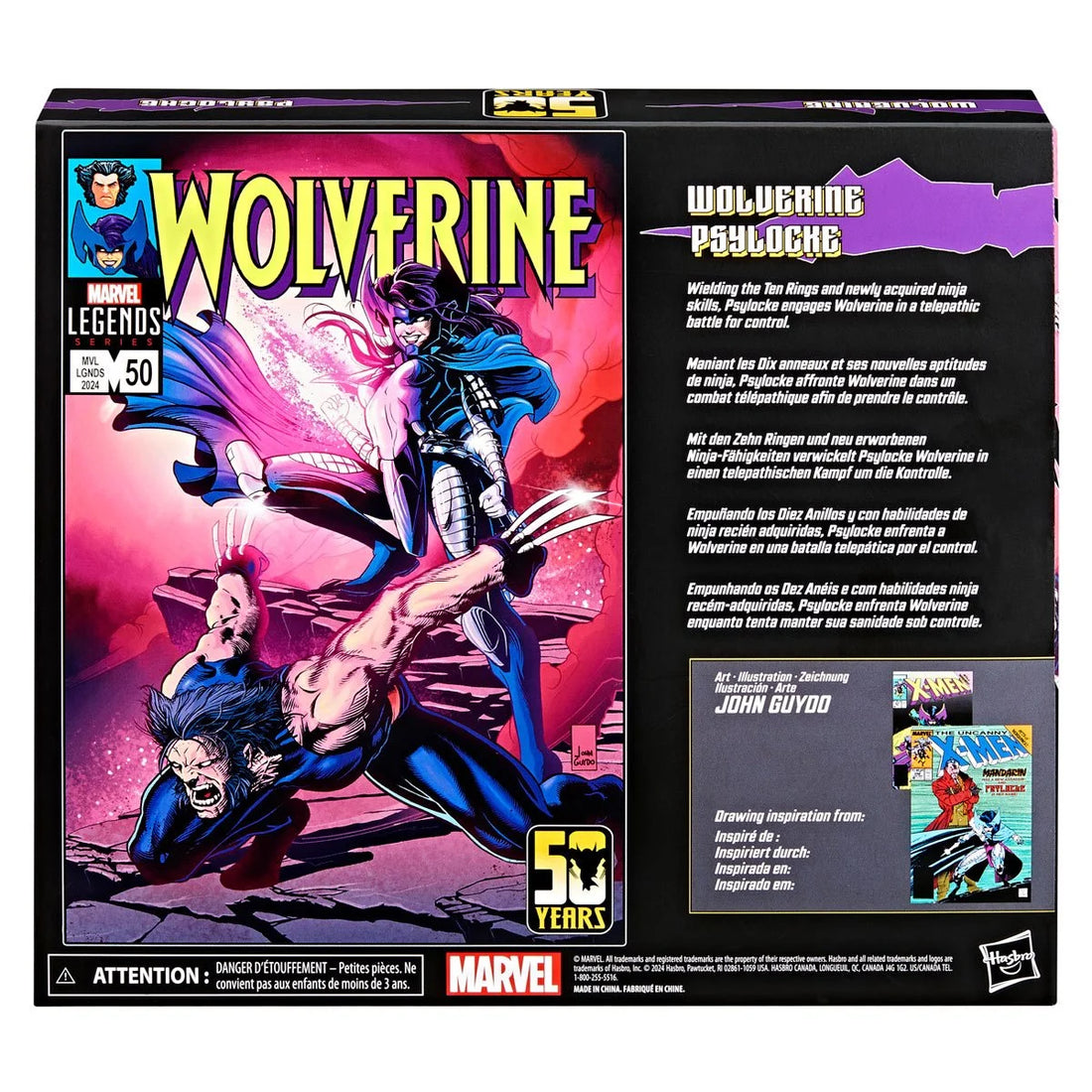 Marvel Legends Series Wolverine and Psylocke (Wolverine 50th Anniversary)