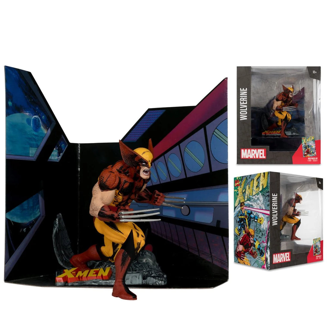 Marvel Wave 1 1:10 Scale Posed Figure with Scene - Wolverine from X-Men 