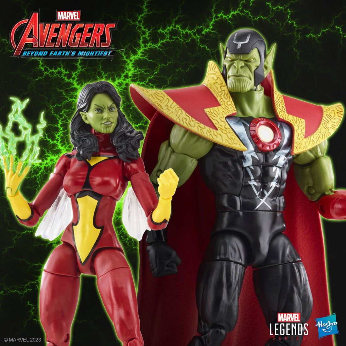 Marvel Legends Skrull Queen and Super-Skrull (Avengers 60th Anniversary)