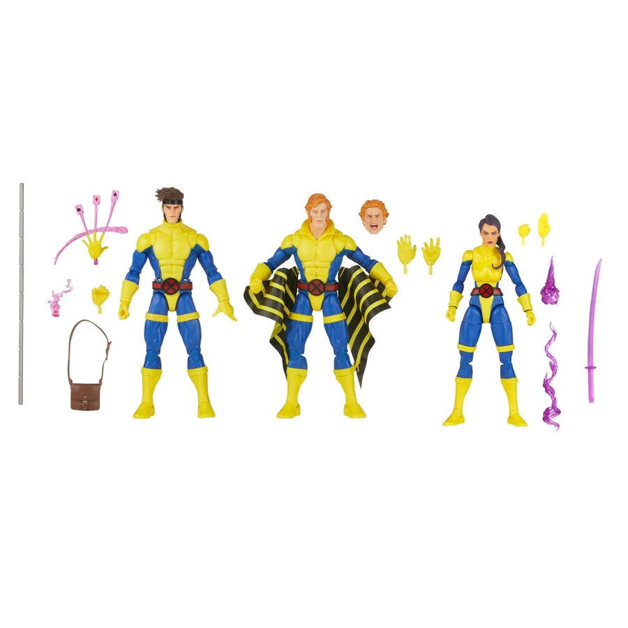 Marvel Legends Banshee, Gambit, and Psylocke (X-Men 60th Anniversary)