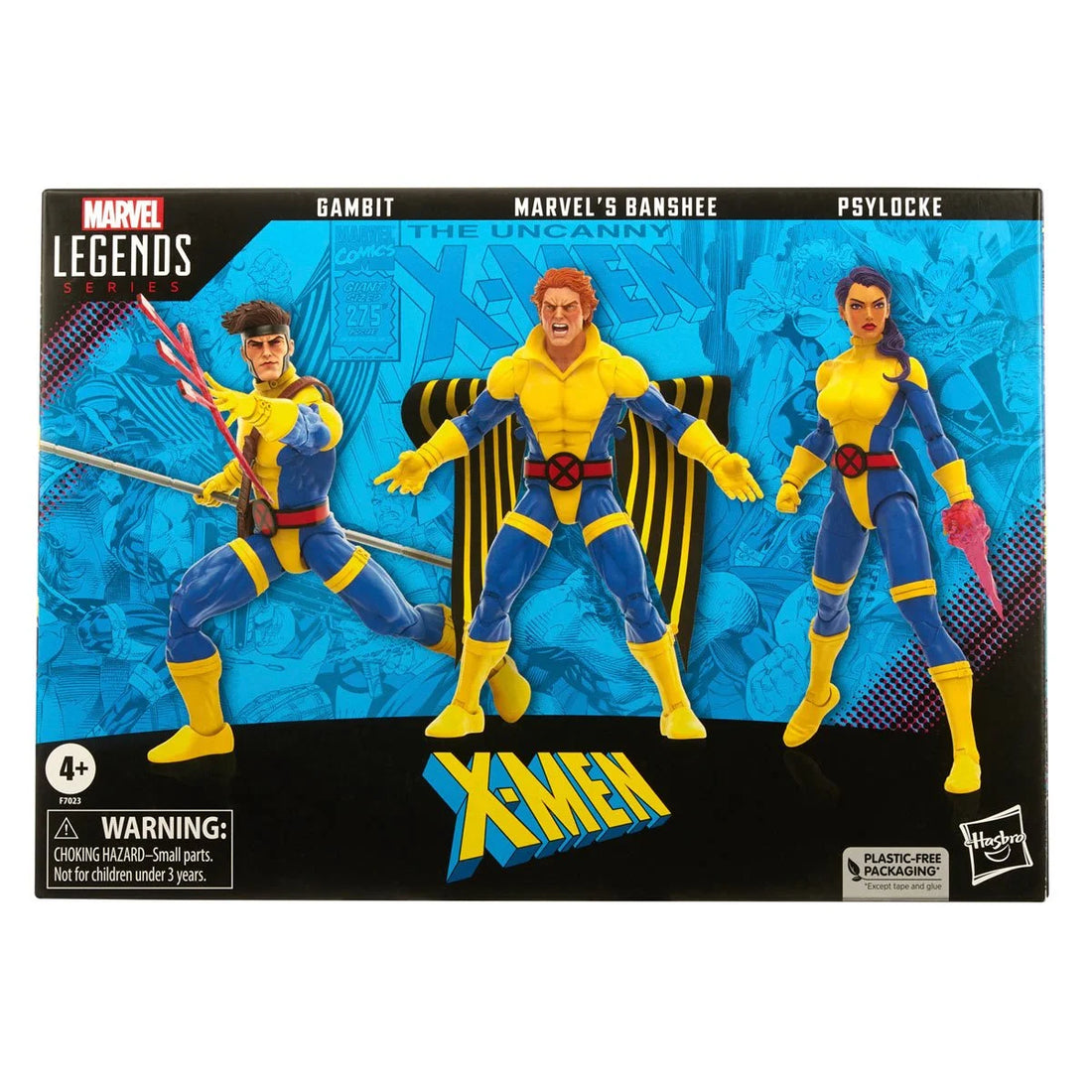 Marvel Legends Banshee, Gambit, and Psylocke (X-Men 60th Anniversary)