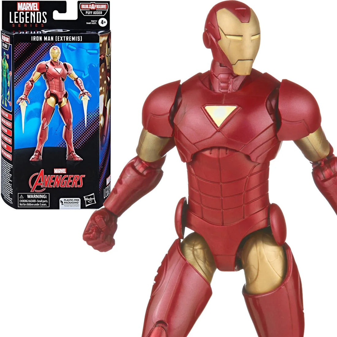 Marvel Legends Iron Man (Extremis) (Puff Adder BAF)