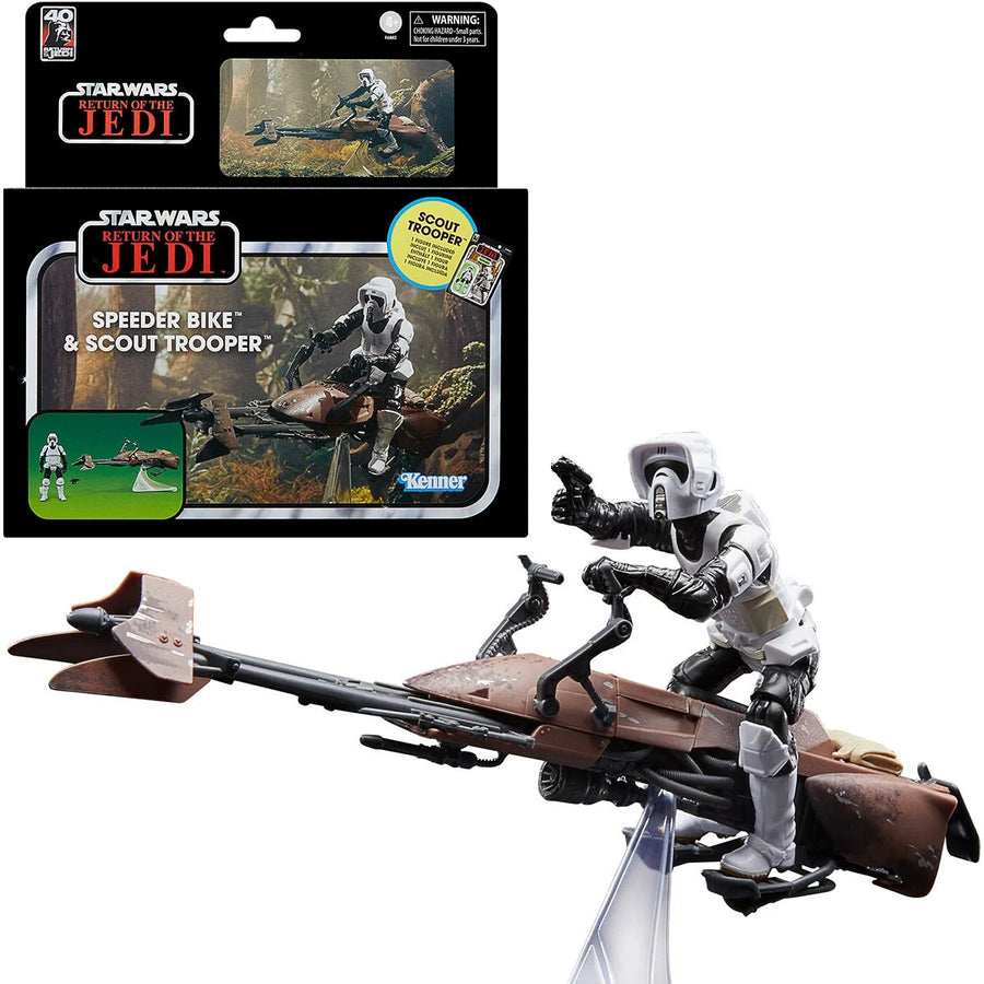 Star Wars The Vintage Collection Speeder Bike Vehicle with Biker Scout