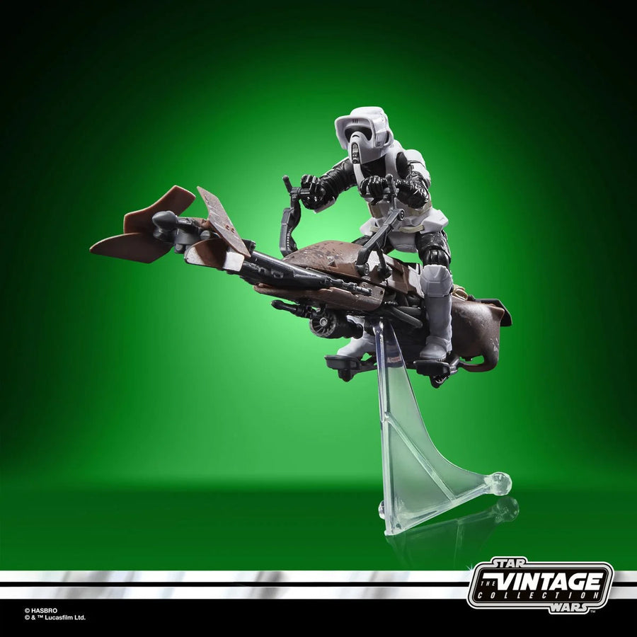 Star Wars The Vintage Collection Speeder Bike Vehicle with Biker Scout